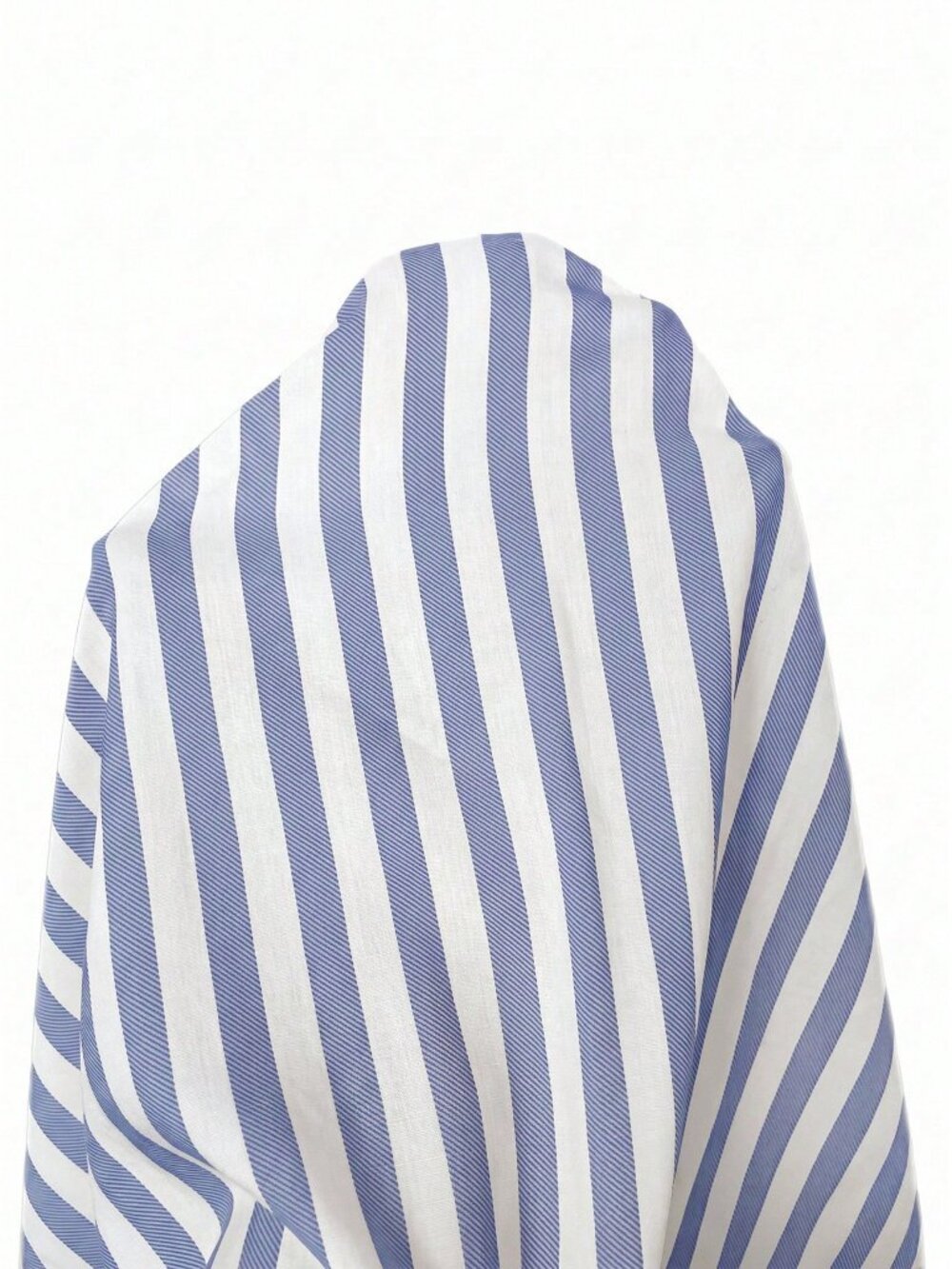 Blue Casual womens Striped Print Button Down Short Sleeve Top - Picture 7 of 7